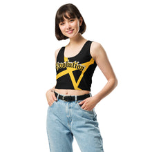 Load image into Gallery viewer, Evolution two tone Crop Top Yellow
