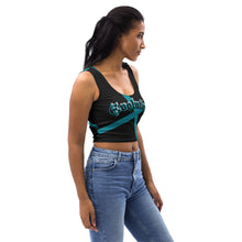 Load image into Gallery viewer, Evolution two tone Crop Top Turquoise
