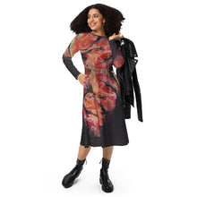 Load image into Gallery viewer, Dragoon long sleeve midi dress
