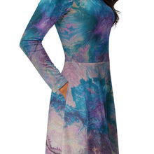 Load image into Gallery viewer, Bloom long sleeve midi dress
