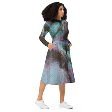 Load image into Gallery viewer, Flash long sleeve midi dress
