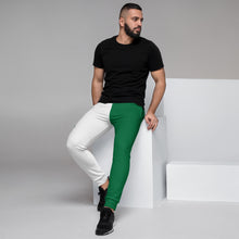 Load image into Gallery viewer, Evolution two tone Men&#39;s Joggers Green &amp; White
