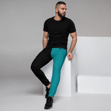 Load image into Gallery viewer, Evolution two tone Men&#39;s Joggers Turquoise
