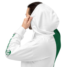 Load image into Gallery viewer, Evolution two tone Unisex Hoodie Green &amp; white
