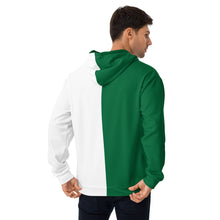 Load image into Gallery viewer, Evolution two tone Unisex Hoodie Green &amp; white
