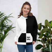 Load image into Gallery viewer, Evolution two tone Unisex Hoodie B&amp;W
