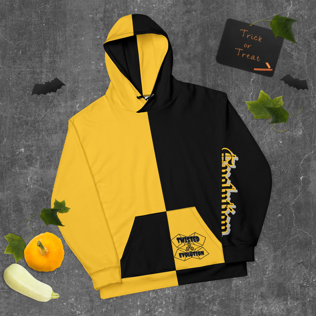 Evolution two tone Unisex Hoodie Yellow