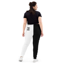 Load image into Gallery viewer, Evolution two-tone Women&#39;s Joggers B&amp;W
