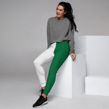 Load image into Gallery viewer, Evolution Women&#39;s Joggers two-tone green &amp; white
