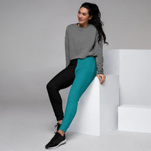 Load image into Gallery viewer, Evolution two-tone Women&#39;s Joggers Turquoise
