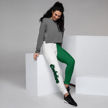 Load image into Gallery viewer, Evolution Women&#39;s Joggers two-tone green &amp; white
