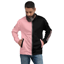 Load image into Gallery viewer, Evolution two tone Unisex Bomber Jacket Pink
