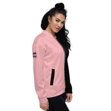 Load image into Gallery viewer, Evolution two tone Unisex Bomber Jacket Pink
