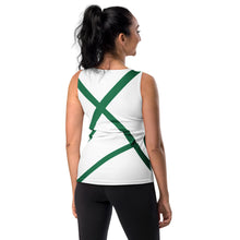 Load image into Gallery viewer, Evolution Two-Tone Tank Top  Green &amp; white
