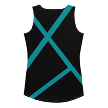 Load image into Gallery viewer, Evolution Two-Tone Tank Top - Turquoise
