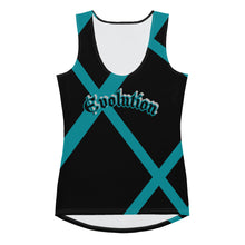 Load image into Gallery viewer, Evolution Two-Tone Tank Top - Turquoise
