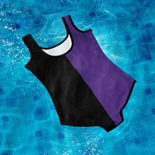 Load image into Gallery viewer, Two-Tone Youth Swimsuit Indigo
