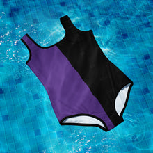 Load image into Gallery viewer, Two-Tone Youth Swimsuit Indigo
