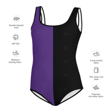 Load image into Gallery viewer, Two-Tone Youth Swimsuit Indigo
