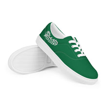 Load image into Gallery viewer, Twisted Evolution two tone Women’s lace-up canvas shoes Green &amp; White
