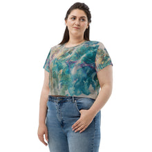 Load image into Gallery viewer, Cranial All-Over Print Crop Tee
