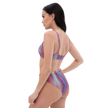 Load image into Gallery viewer, Light Cascade Recycled high-waisted bikini
