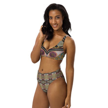 Load image into Gallery viewer, Dragon Eye Recycled high-waisted bikini
