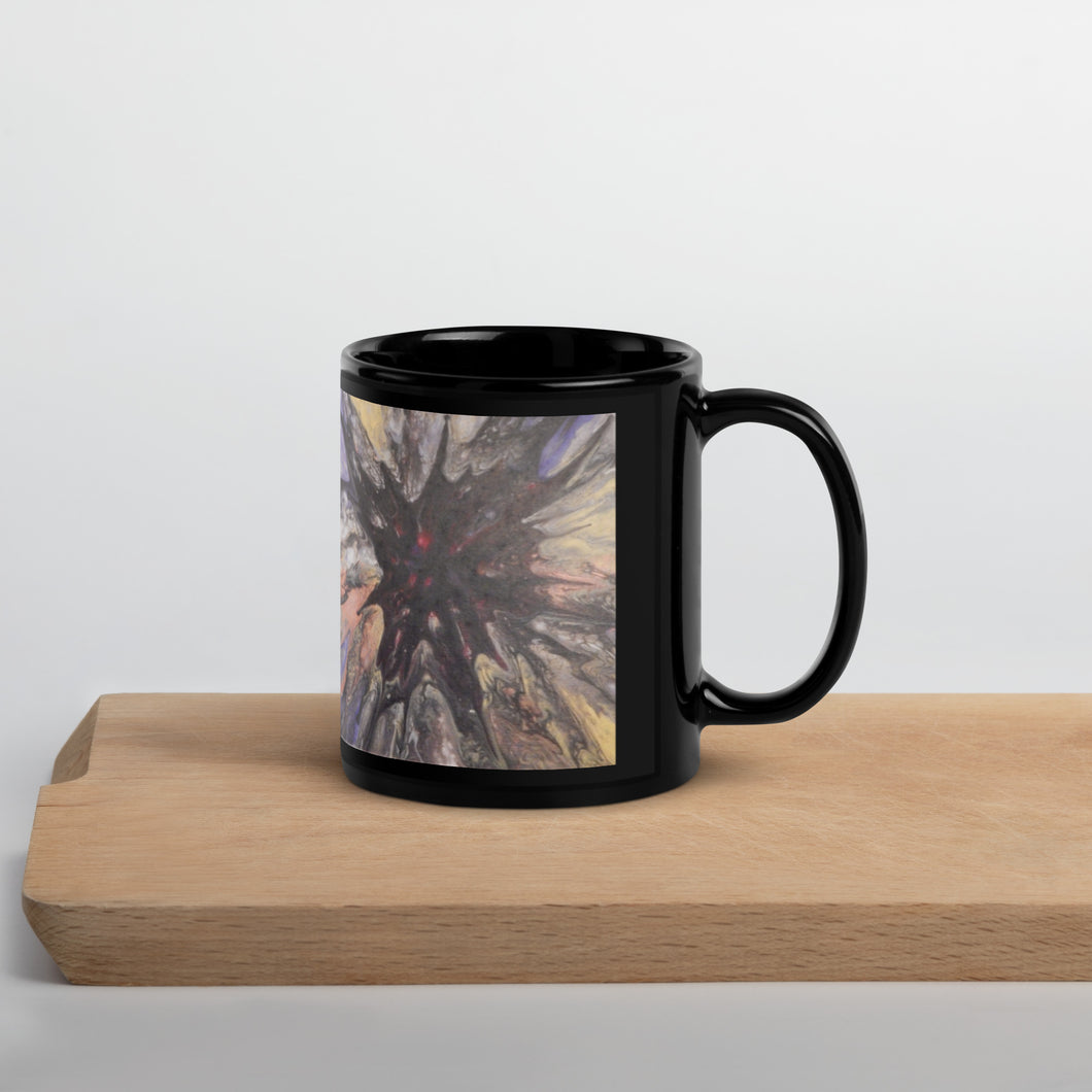 Depth Black Glossy Mug